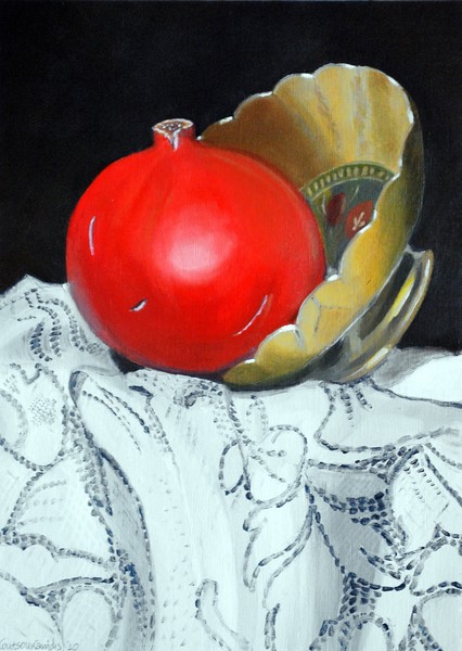 Pomegranate and pot