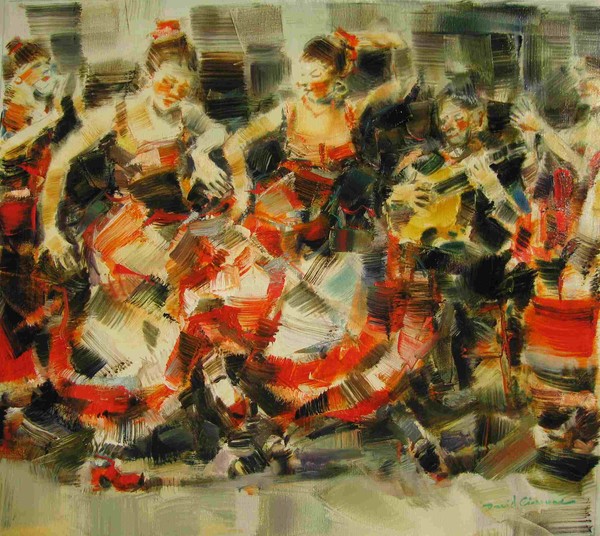 Flamenco 80 x 100 cm oil on linen