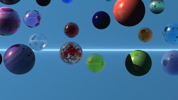Floating Marbles