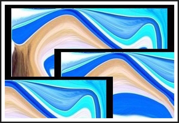 Three Blue Abstracts