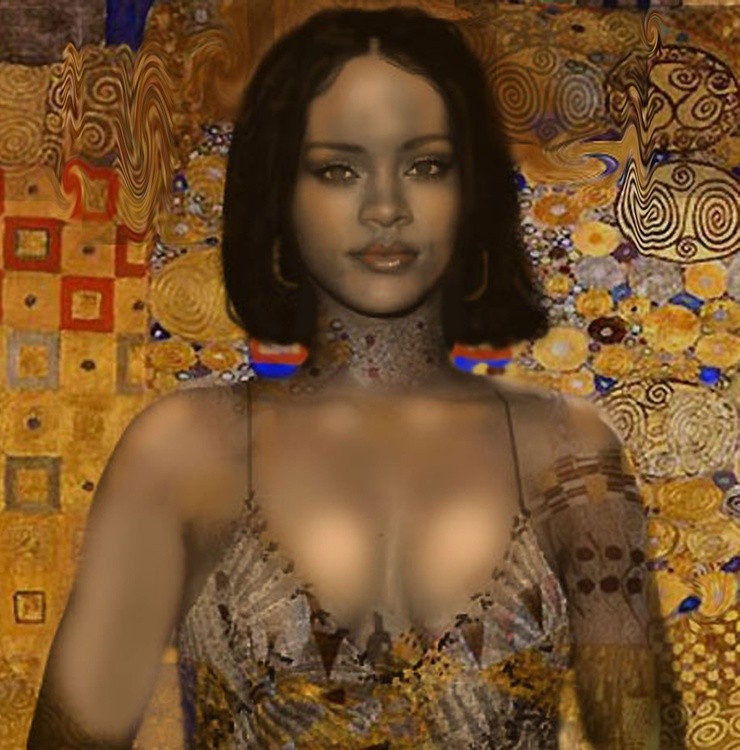 RihannaGustav Klimt-festive