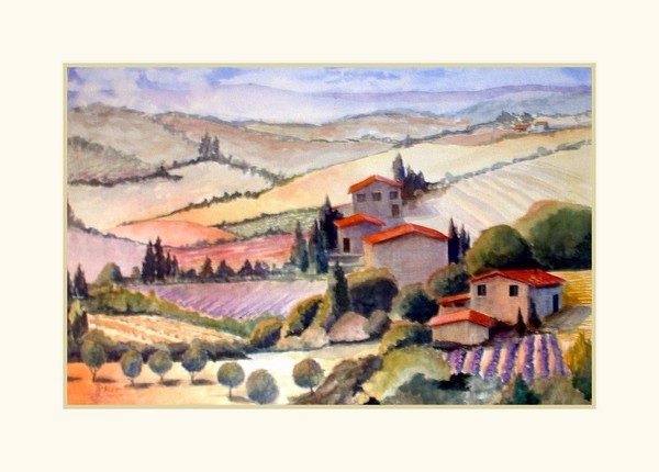 Provence Farm With Lavender  - SOLD ©