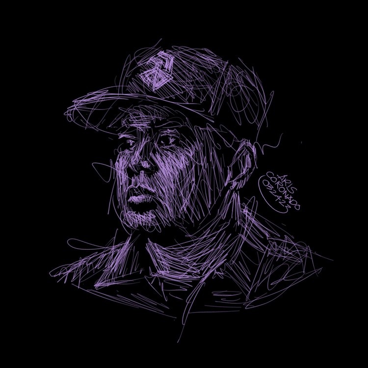 Scribble Art Portrait: Gloc-9