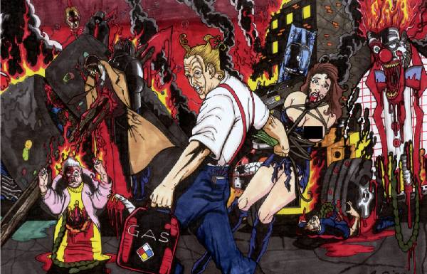 Twisted Metal Video Game Concept Illustration
