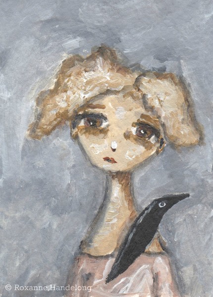 Girl With Crow 1