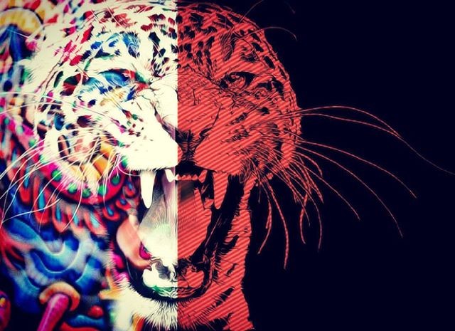 #psychedelic #art?? #tiger #psychedelicart #wallpaper #trip #graphicdesigner #imagemanipulation #gra