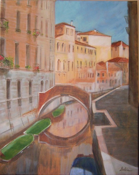 canal scene in Italy