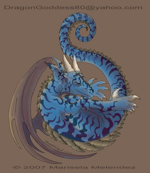 Sleeping Dragon Colored