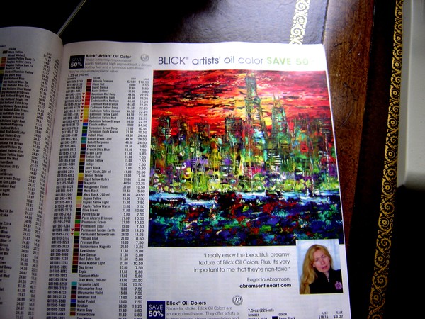 My painting and photo published in Art Blick magaz