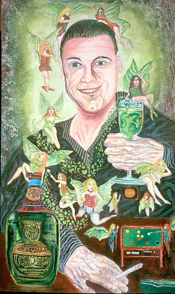 Absinthe Seeing Green Faires Painting