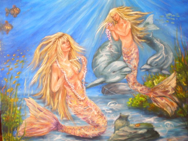 Mermaid painting