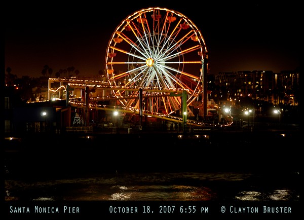 Santa Monica Pier October 18 2007 6:55 pm