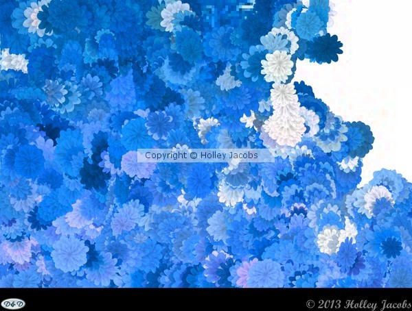FLOWERS GALORE BLUE