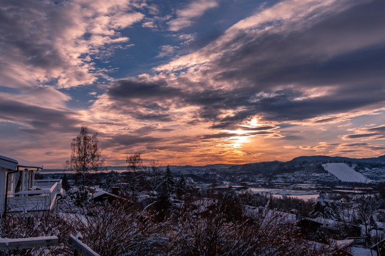 Dramatic sky colors