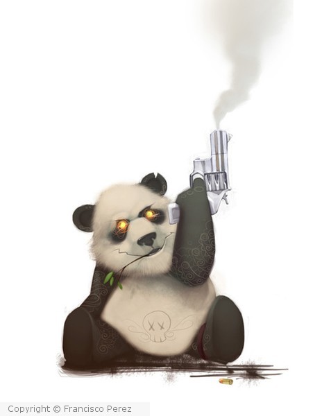 Panda with Gun