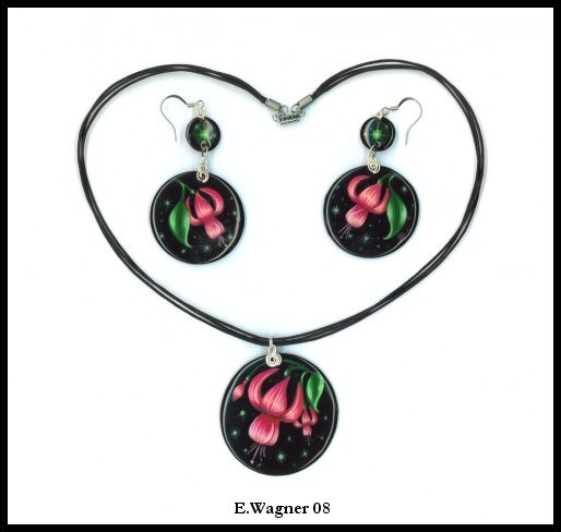 Sparkling Fuchsia Jewelry Set