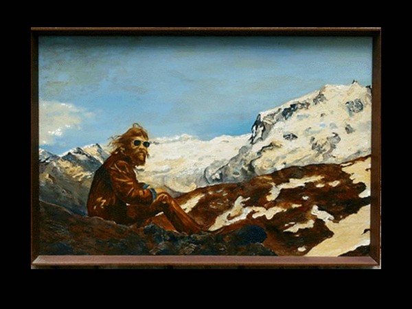 Self Portrait in the Alps Time Past