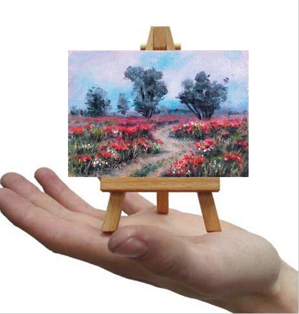 Poppy field miniature