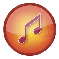 red button music icons