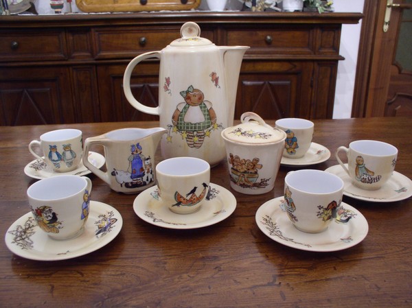 porcelain tea service country