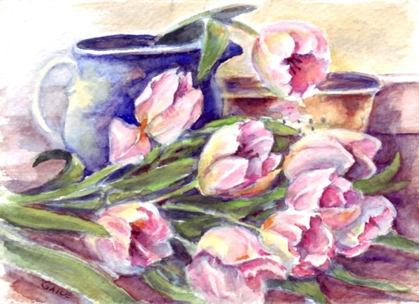 Pink tulips