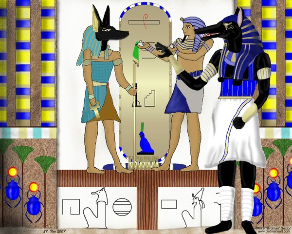 Anubis Looks On