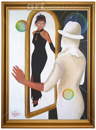Game with a mirror. Portrait Of Inga Gorshkova