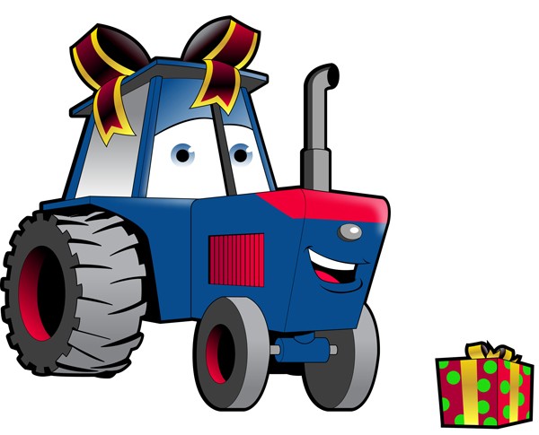 Tractor Mad with present