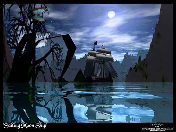 Sailing Moon Ship