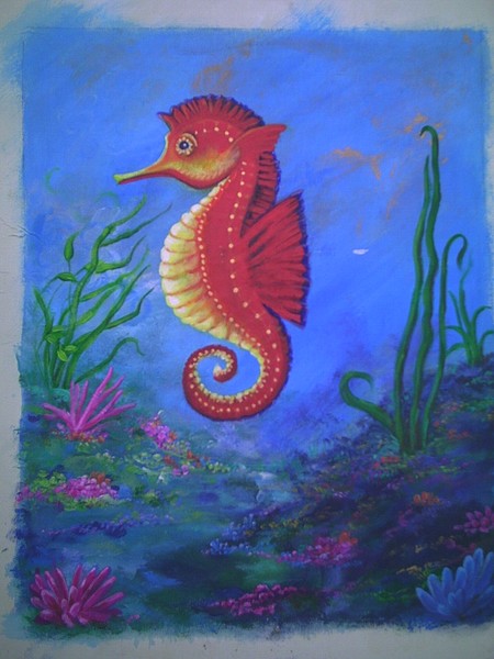 Red Seahorse