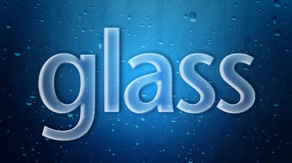 Glass font