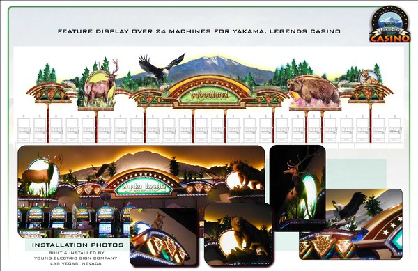 Feature Display Designed for Yakama Legends Casino