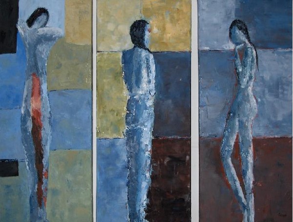 Three standing women