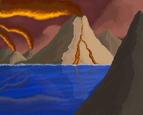 vulkan painting