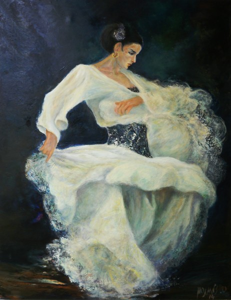Flamenco in white 2