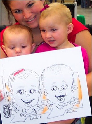 Caricature Sketch of Babies