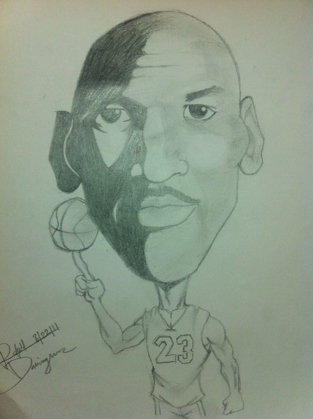 Michael Jordan Caricature