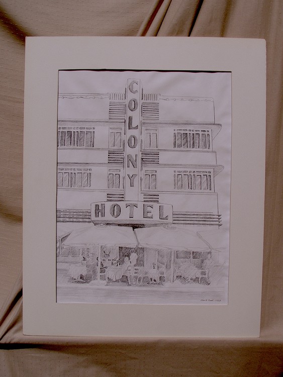 Colony Hotel - Drawing in Pencil