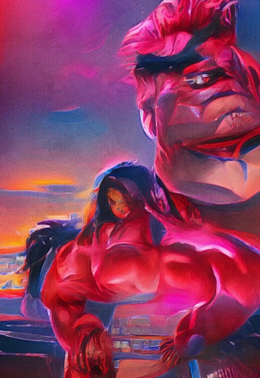 The Red Hulk And Jane Gray