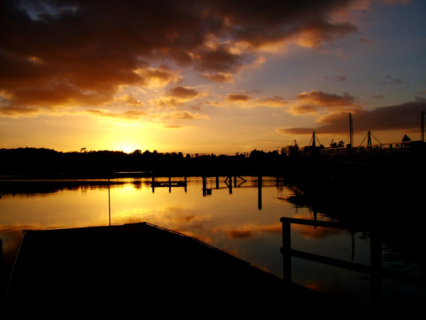 Sunset over The River Yar