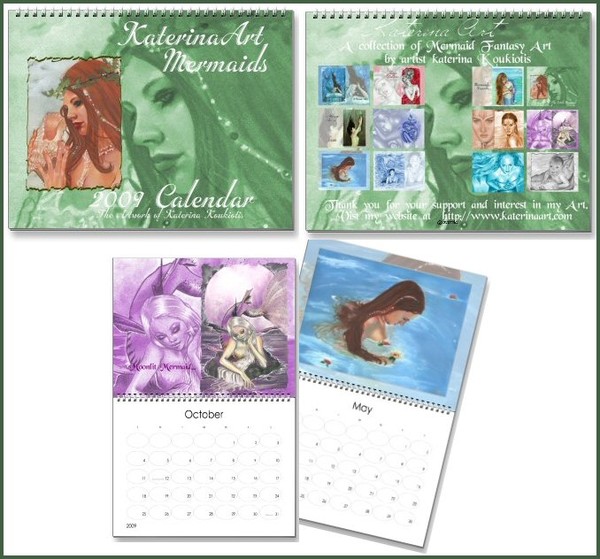 Mermaid Calendar 2009