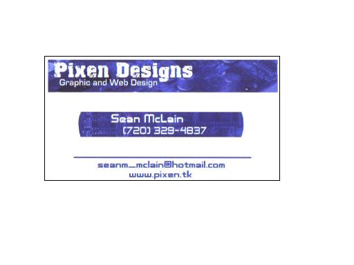 Pixen Designs Business Card  