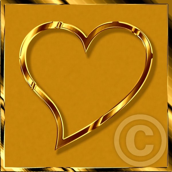 heart in gold