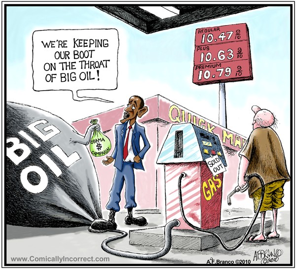Obama Big Oil Cartoon