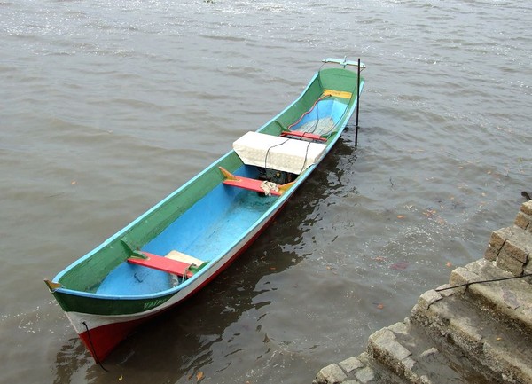 Brazilian scene: A boat in Antonina, Paraná
