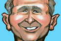 Caricature of Goerge W. Bush