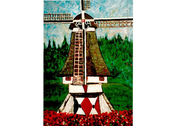 Windmill near Well, Holland