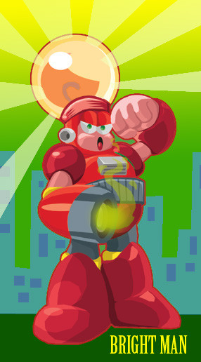 megaman fan art ( bright Man )