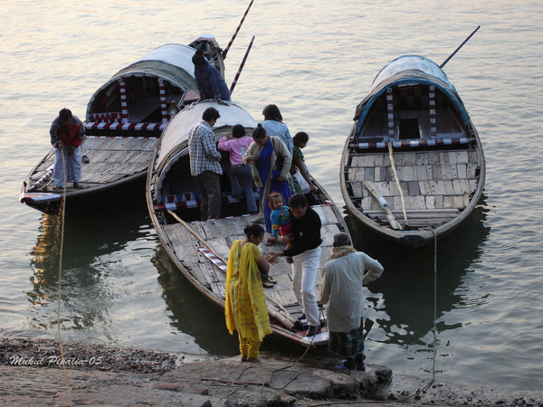 The Boats at 'Outram Ghat'