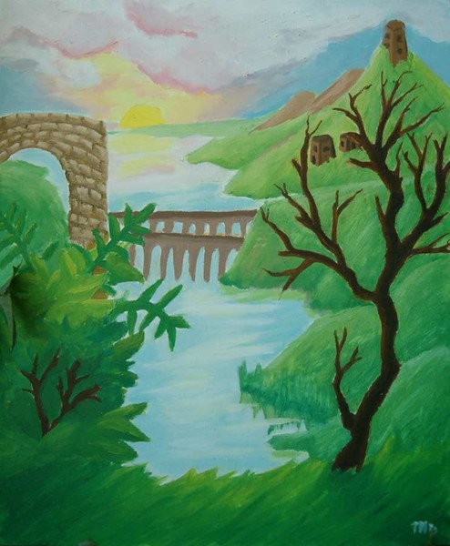 Painting- River Landscape